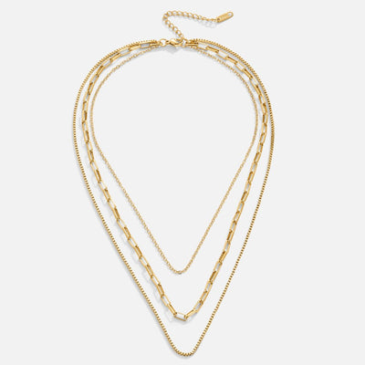 Miela Layered Chain Necklace - Beautiful Earth Boutique