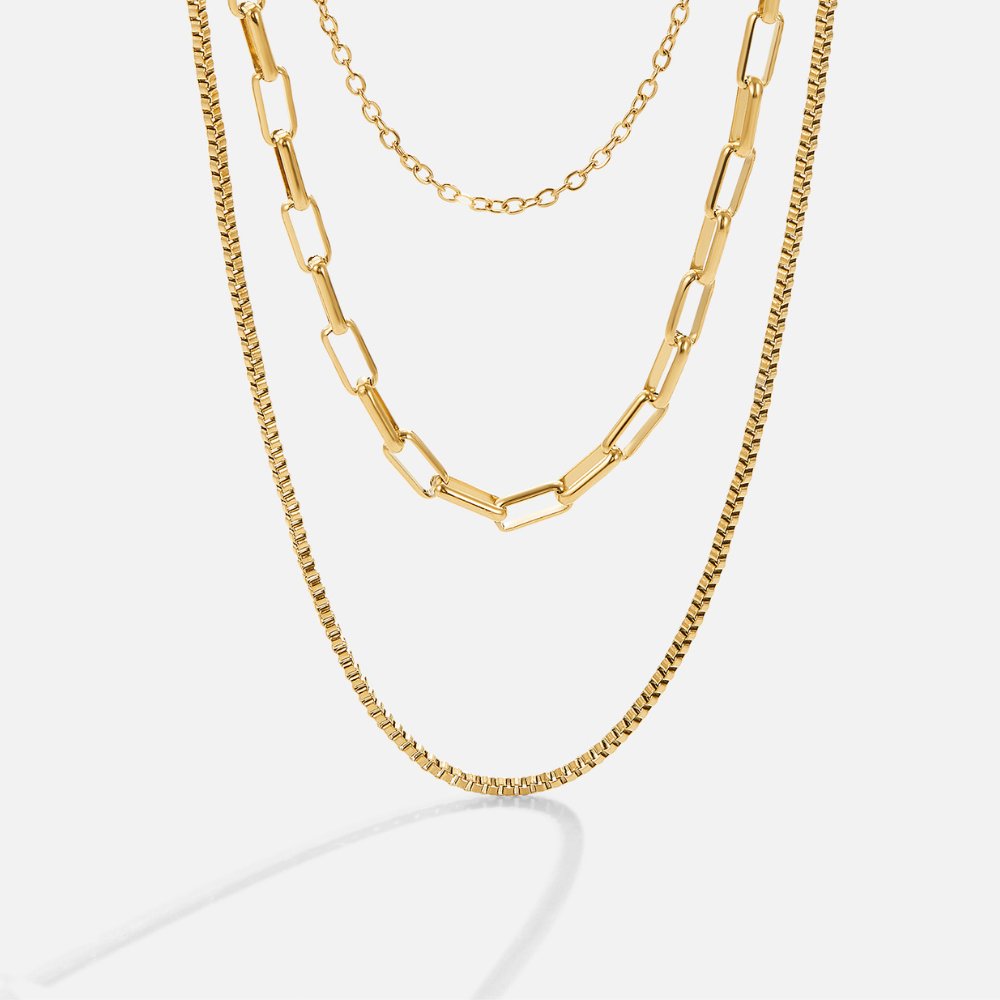 Miela Layered Chain Necklace - Beautiful Earth Boutique