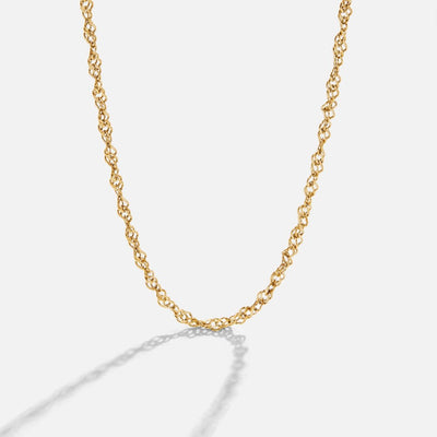 Mila Twist Gold Chain Necklace - Beautiful Earth Boutique