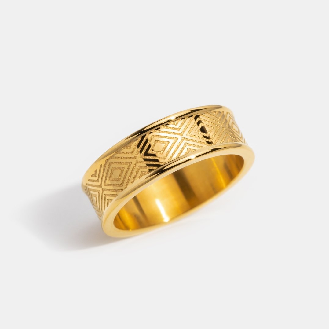 Monette Gold Band Ring - Beautiful Earth Boutique