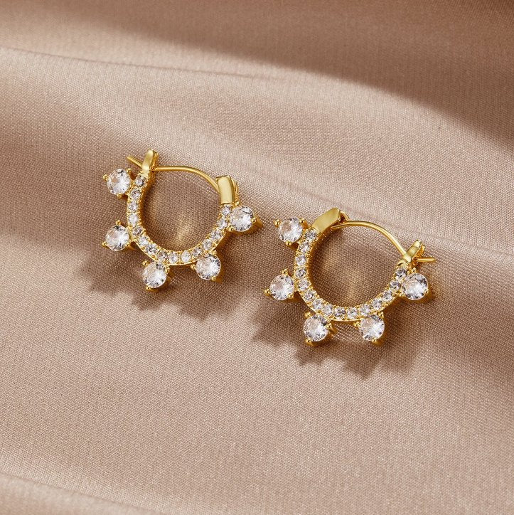 Nala Crystal Hoop Earrings – Beautiful Earth Boutique