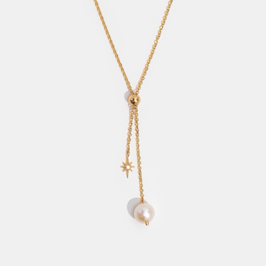 Nala Star & Pearl Necklace - Beautiful Earth Boutique