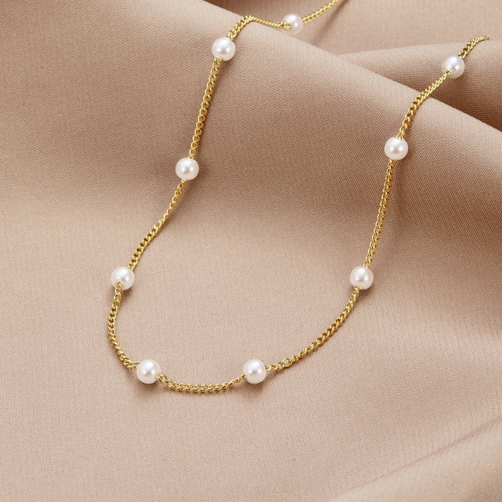 Nura Pearl 18K Gold Necklace – Beautiful Earth Boutique