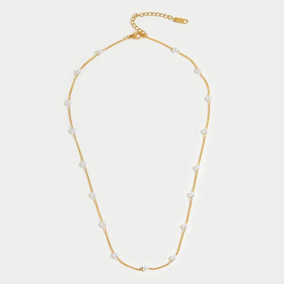 Nura Pearl 18K Gold Necklace - Beautiful Earth Boutique