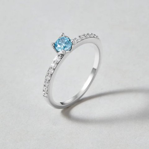 Ocean Aquamarine Silver Ring - Beautiful Earth Boutique