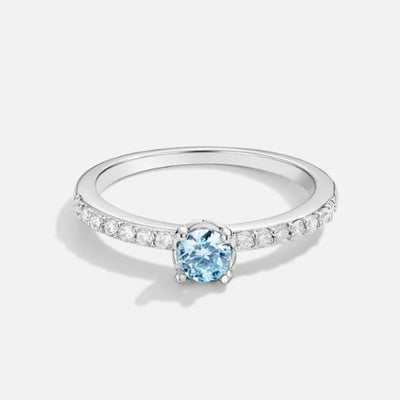 Ocean Aquamarine Silver Ring - Beautiful Earth Boutique