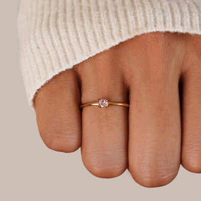 October Birthstone 18K Gold Ring - Beautiful Earth Boutique
