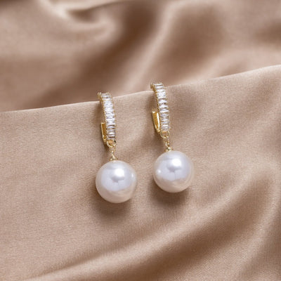 Olivia Pearl Drop Earrings - Beautiful Earth Boutique