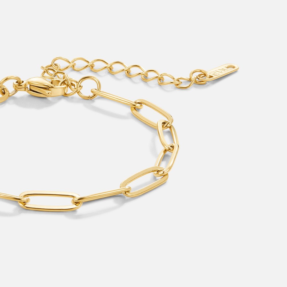Paperclip Gold Bracelet - Beautiful Earth Boutique