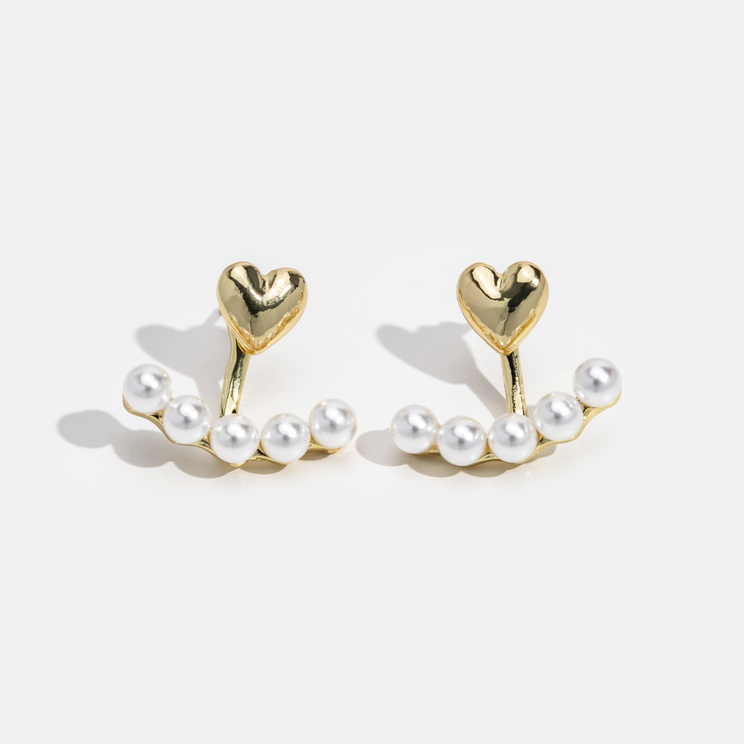 Pearl & Heart Romance Earrings - Beautiful Earth Boutique