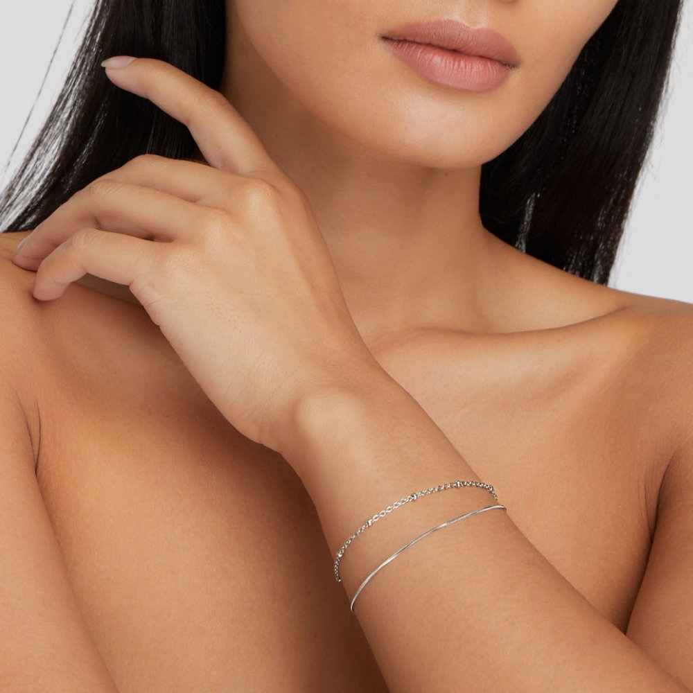 Pia Silver Layered Bracelet - Beautiful Earth Boutique