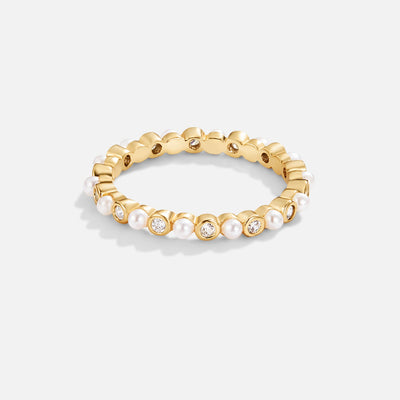 Rita 18K Gold Bead Ring - Beautiful Earth Boutique