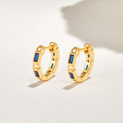 Royal Blue Adeline Crystal Earrings - Beautiful Earth Boutique