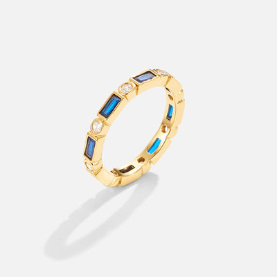 Royal Blue Adeline Crystal Ring - Beautiful Earth Boutique