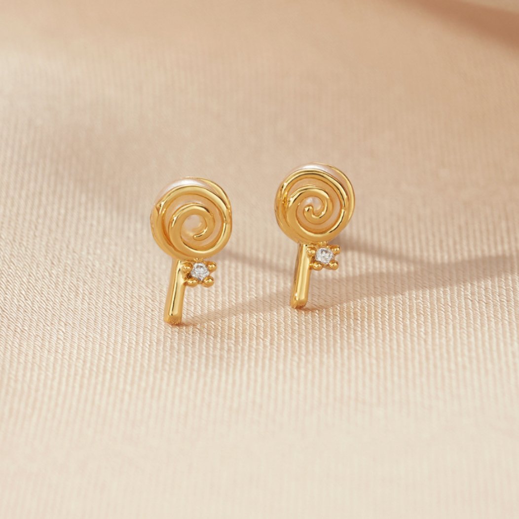 Santa's Candy Swirl Earrings - Beautiful Earth Boutique