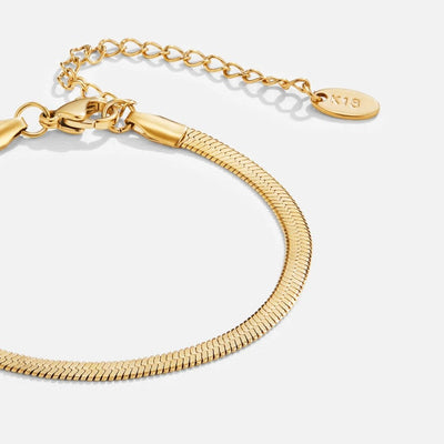 Sarya Snake Chain Gold Bracelet - Beautiful Earth Boutique