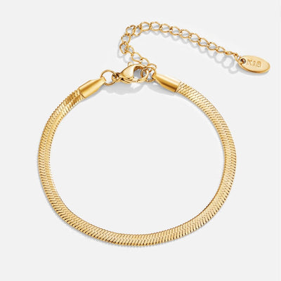 Sarya Snake Chain Gold Bracelet - Beautiful Earth Boutique