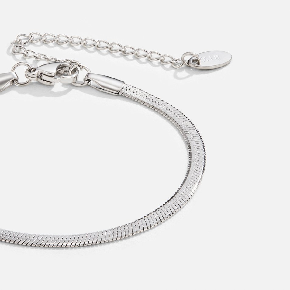 Sarya Snake Chain Silver Bracelet – Beautiful Earth Boutique