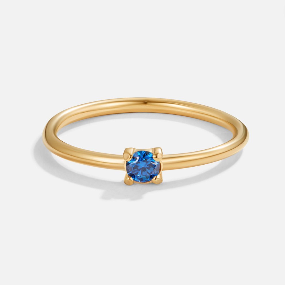 September Birthstone 18K Gold Ring - Beautiful Earth Boutique