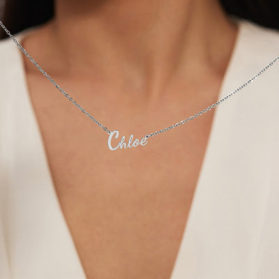 Signature Personalized Silver Name Necklace - Beautiful Earth Boutique