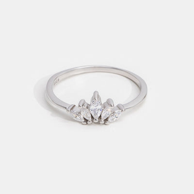 Silver Athena Crystal Crown Ring - Beautiful Earth Boutique
