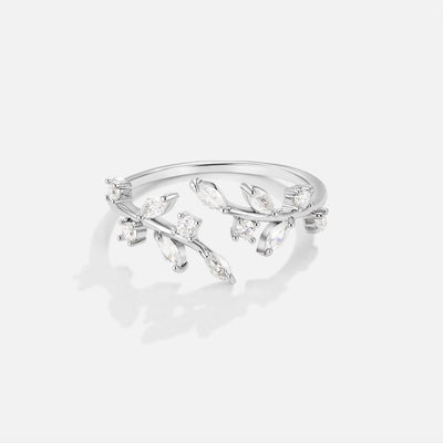 Silver Crystal Vine Ring - Beautiful Earth Boutique