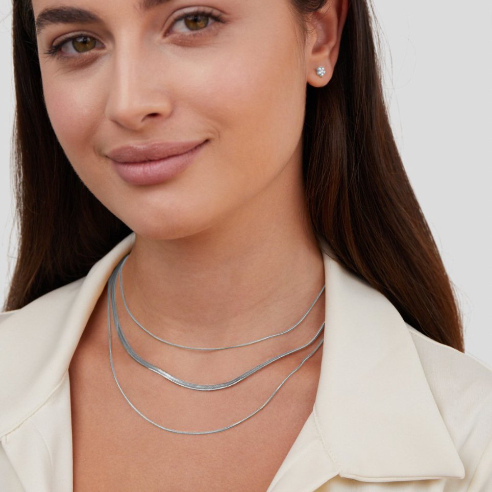 Silver Multi-Layered Necklace Boutique Earth – Beautiful Chain