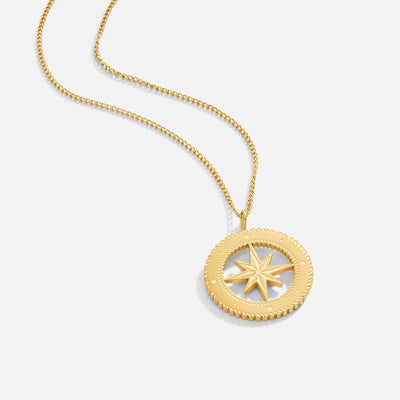 Starburst Gold Coin Necklace - Beautiful Earth Boutique