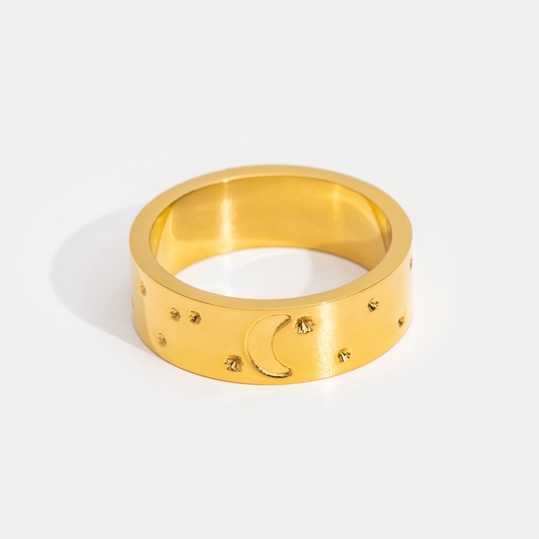 Starry Moonlight Gold Ring - Beautiful Earth Boutique