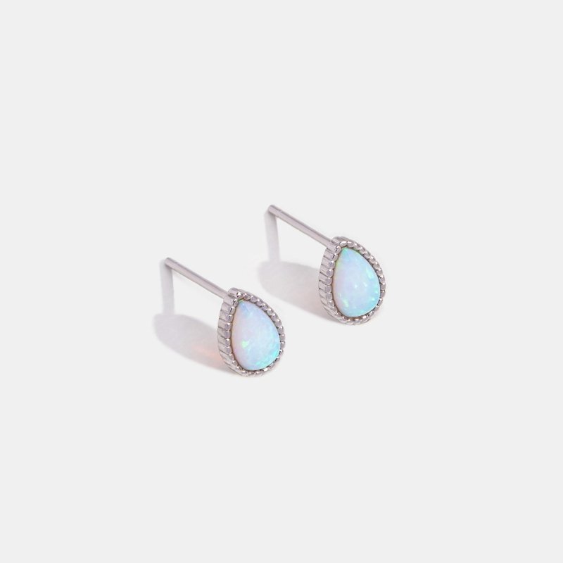Teardrop Opal Stone Earrings - Beautiful Earth Boutique