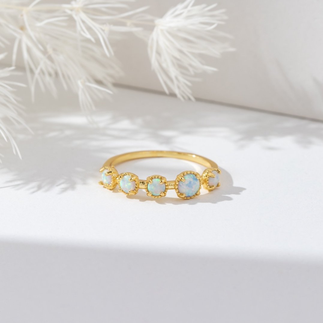 Tiffany Opal Stone Ring - Beautiful Earth Boutique
