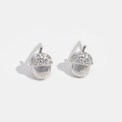 Tiny Acorn Stud Earrings - Beautiful Earth Boutique