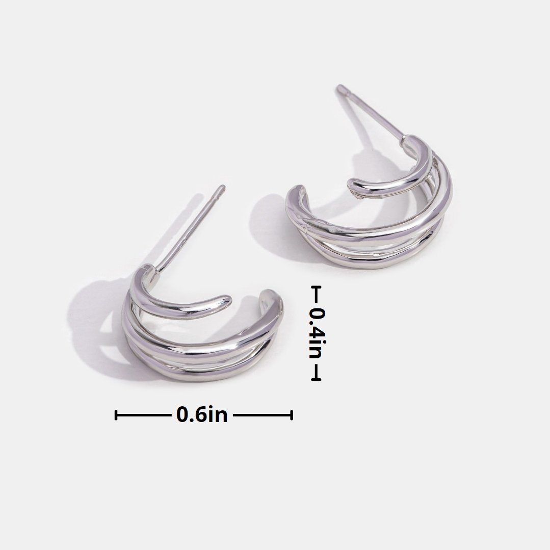 Triple Claw Hoop Earrings - Beautiful Earth Boutique