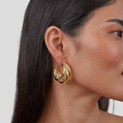 Triple Hoop Earrings - Beautiful Earth Boutique