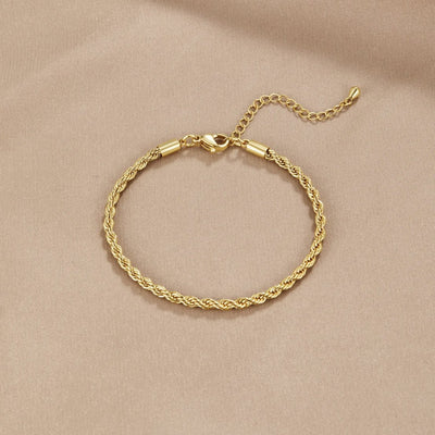 Twisted 18K Gold Bracelet - Beautiful Earth Boutique