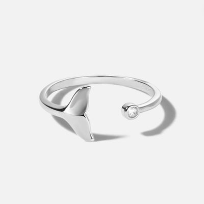 Whale Tail Sterling Silver Ring - Beautiful Earth Boutique