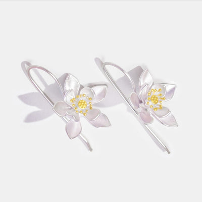 Wild Lotus Flower Drop Earrings - Beautiful Earth Boutique